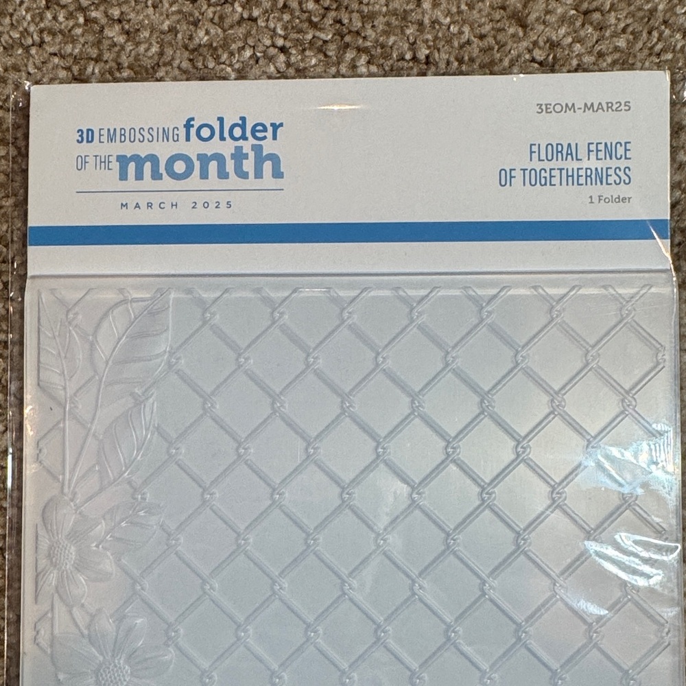 Spellbinders Floral Fence of Togetherness Embossing Folder - Picture 2 of 3